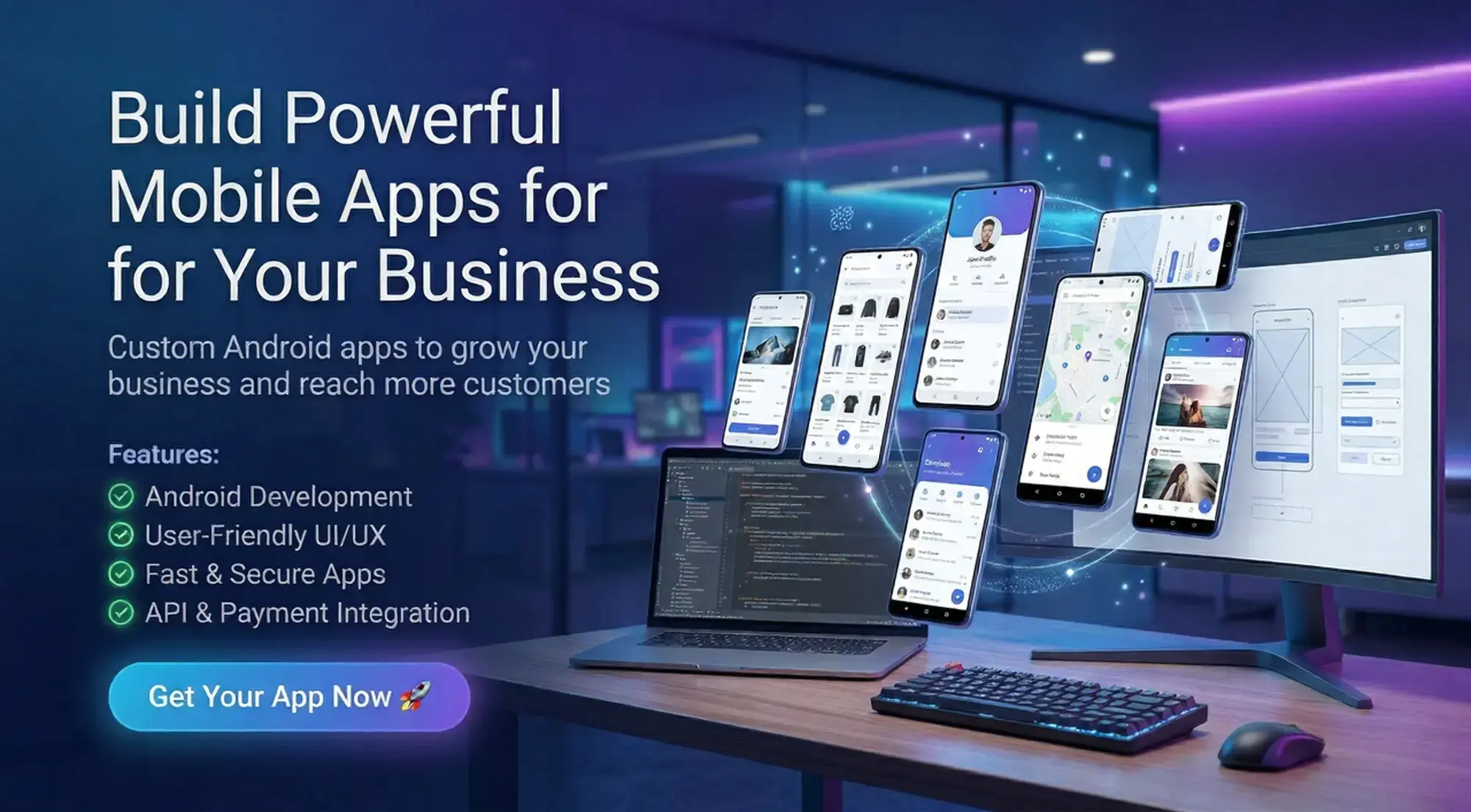 Premium Mobile App Development (Android) - Laksha Solutions