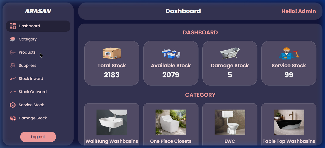 Arasan Sanitary World - ๐ข Verified Client Project