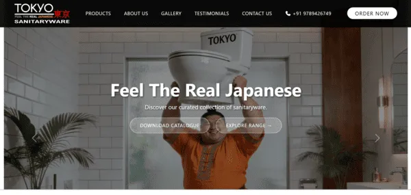 Tokyo Sanitaryware — Web Development by Laksha Solutions